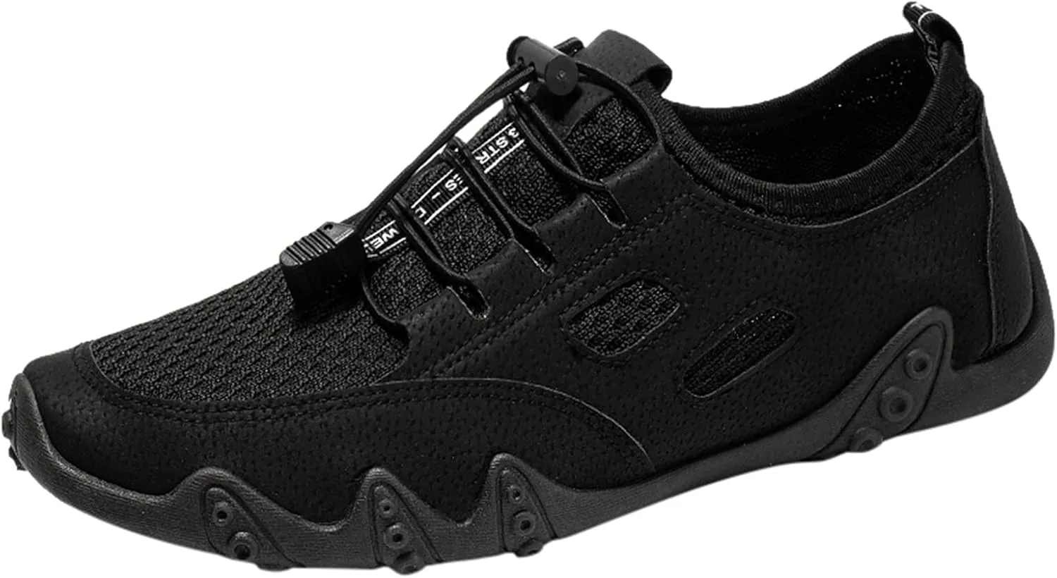 Mens Summer Mesh Hiking Sneaker Breathable Solid Color Casual Running Shoes Comfortable Summer Flat Lighweight Sneakers Low Top Comfy Outdoor Walking Shoes
