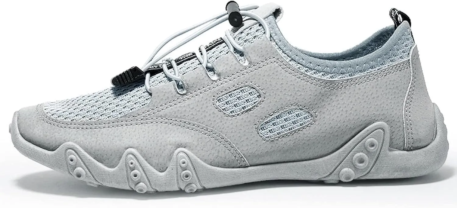 Mens Summer Mesh Hiking Sneaker Breathable Solid Color Casual Running Shoes Comfortable Summer Flat Lighweight Sneakers Low Top Comfy Outdoor Walking Shoes