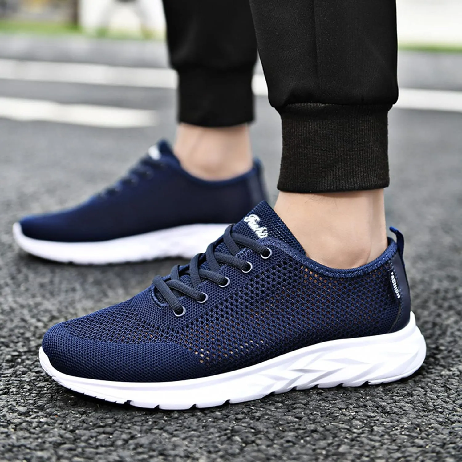 Mens Ultra Breathable Shoes with Water Friendly Quick-Dry Mesh,Summer Non-Slip Wading Shoe Daily Work Walking Shoe with Arch Support Casual Lightweight Durable Fitness Sneaker