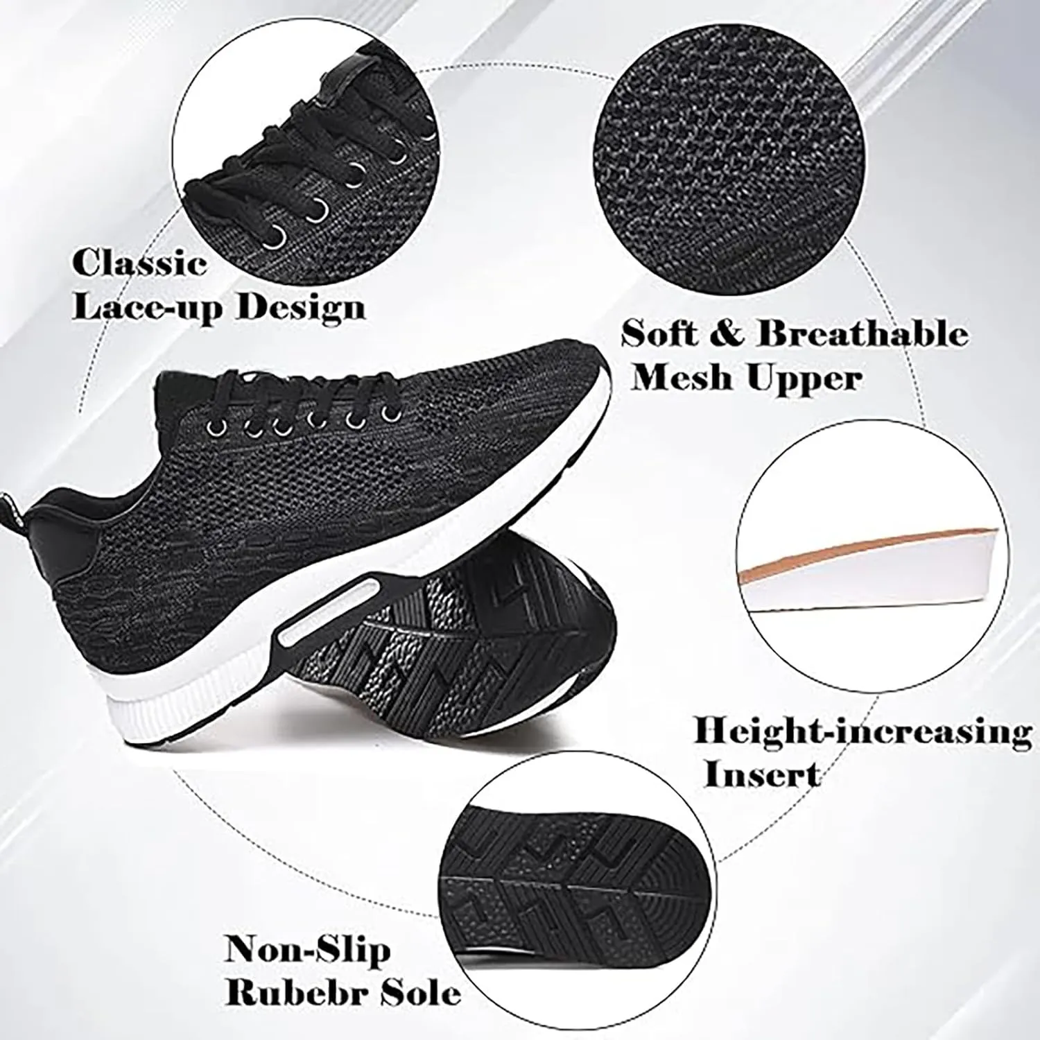 Mens Woven Orthopedic Sneakers Solid Color Casual Soft Walking Running Shoes Comfortable Tennis Shoes Flat Bottom Non Slip Summer Spring Men Shoe