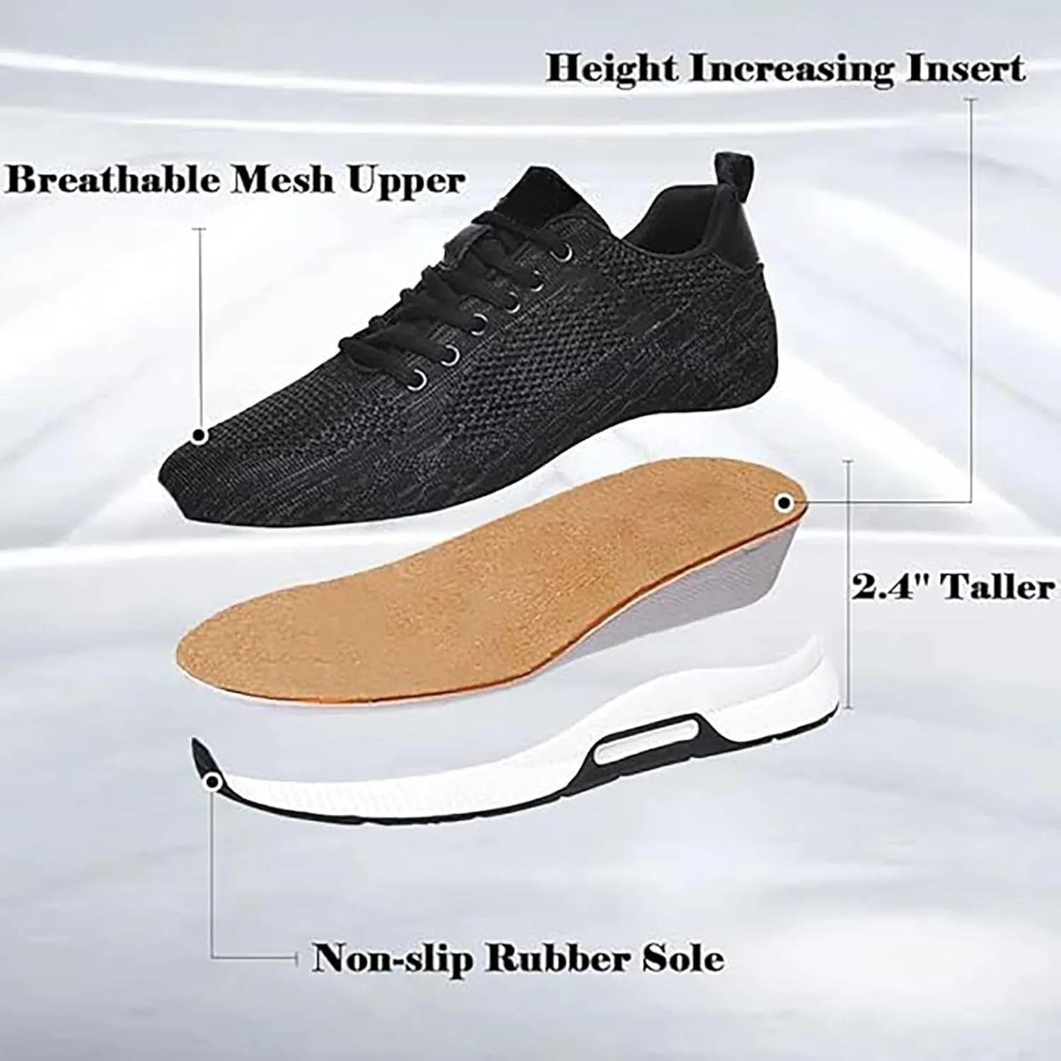 Mens Woven Orthopedic Sneakers Solid Color Casual Soft Walking Running Shoes Comfortable Tennis Shoes Flat Bottom Non Slip Summer Spring Men Shoe