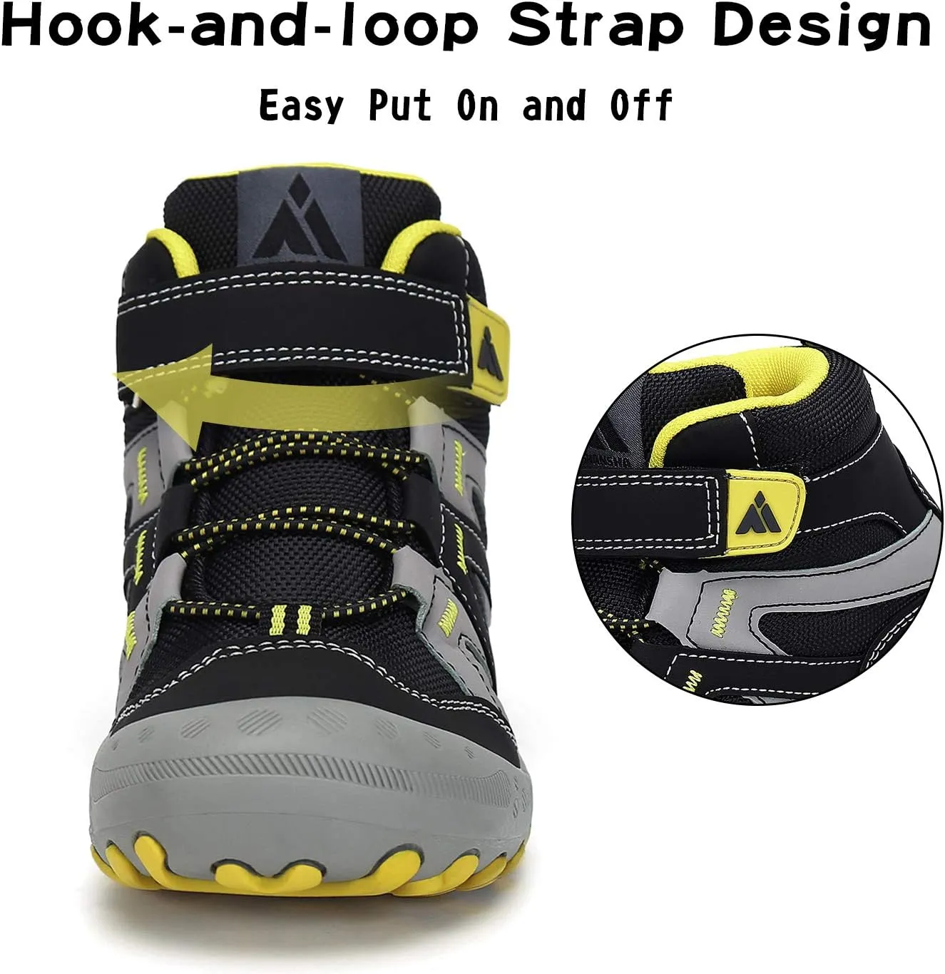 Mishansha Boys Girls Hiking Shoes Kids Anti Collision Hiking Boots Non Slip Sneakers Outdoor Trekking Walking Climbing Running