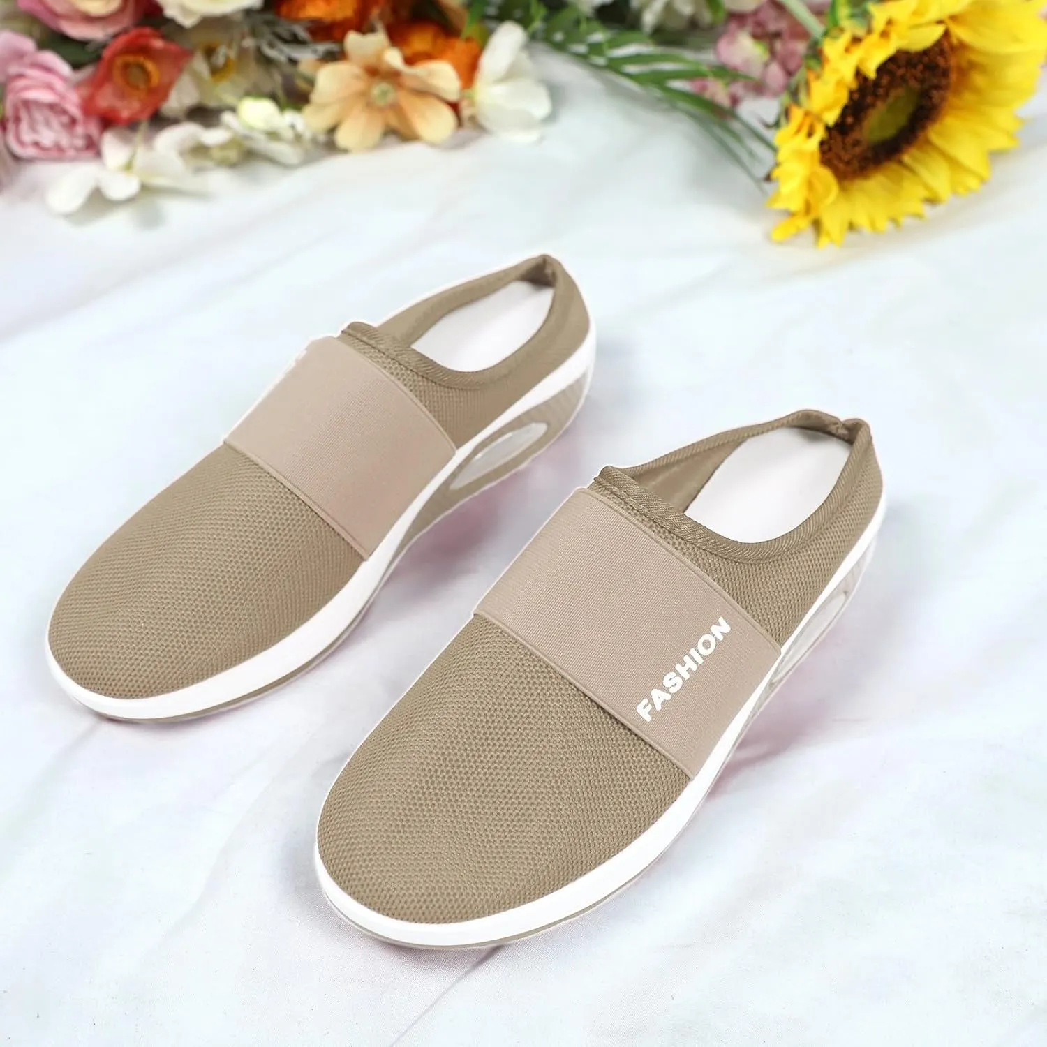 Mules for Women 2025 Backless Walking Sneakers Mens Running Shoes Walking Women Casual Shoes Dress Sneakers Platform Tennis Shoe White Loafers