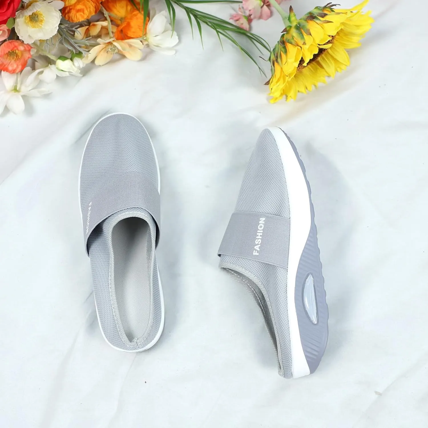 Mules for Women 2025 Backless Walking Sneakers Mens Running Shoes Walking Women Casual Shoes Dress Sneakers Platform Tennis Shoe White Loafers