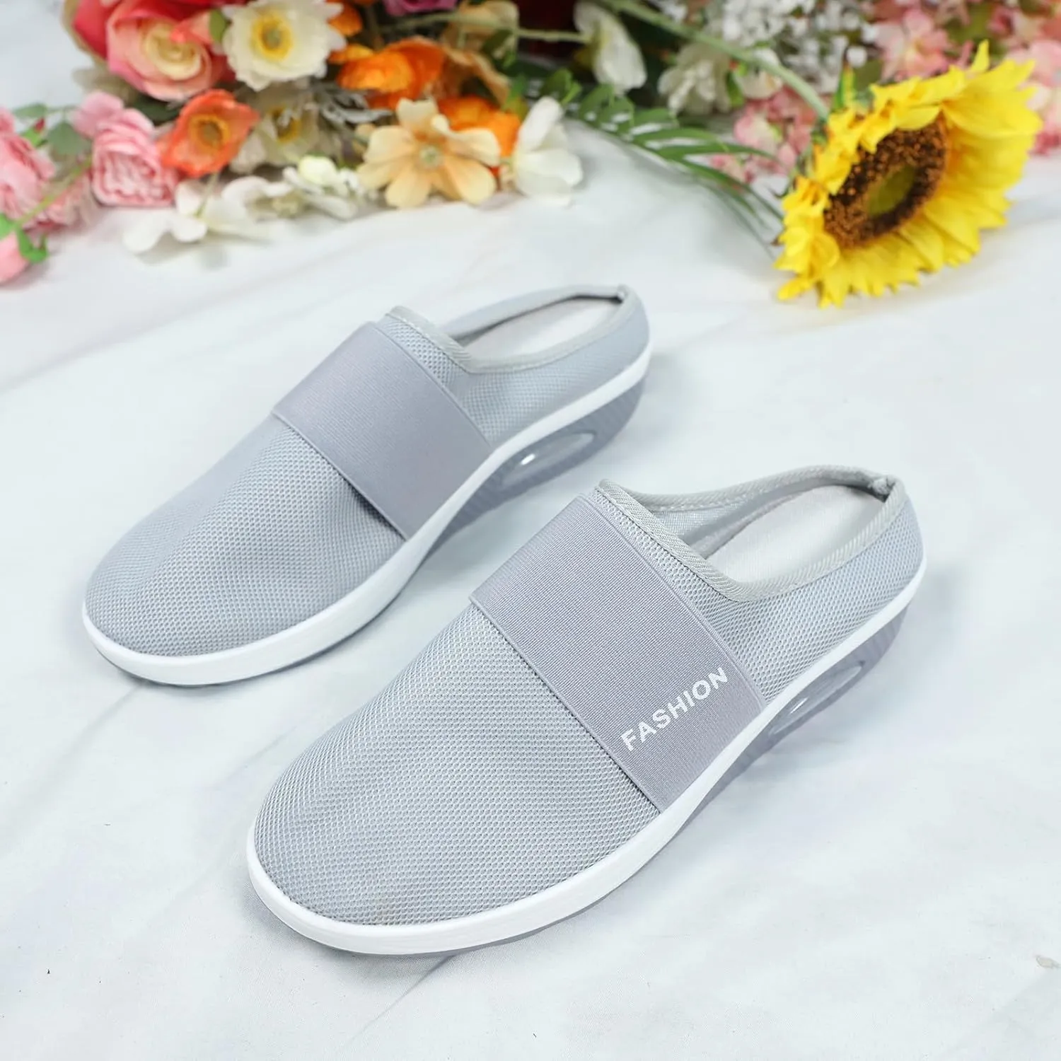 Mules for Women 2025 Backless Walking Sneakers Mens Running Shoes Walking Women Casual Shoes Dress Sneakers Platform Tennis Shoe White Loafers