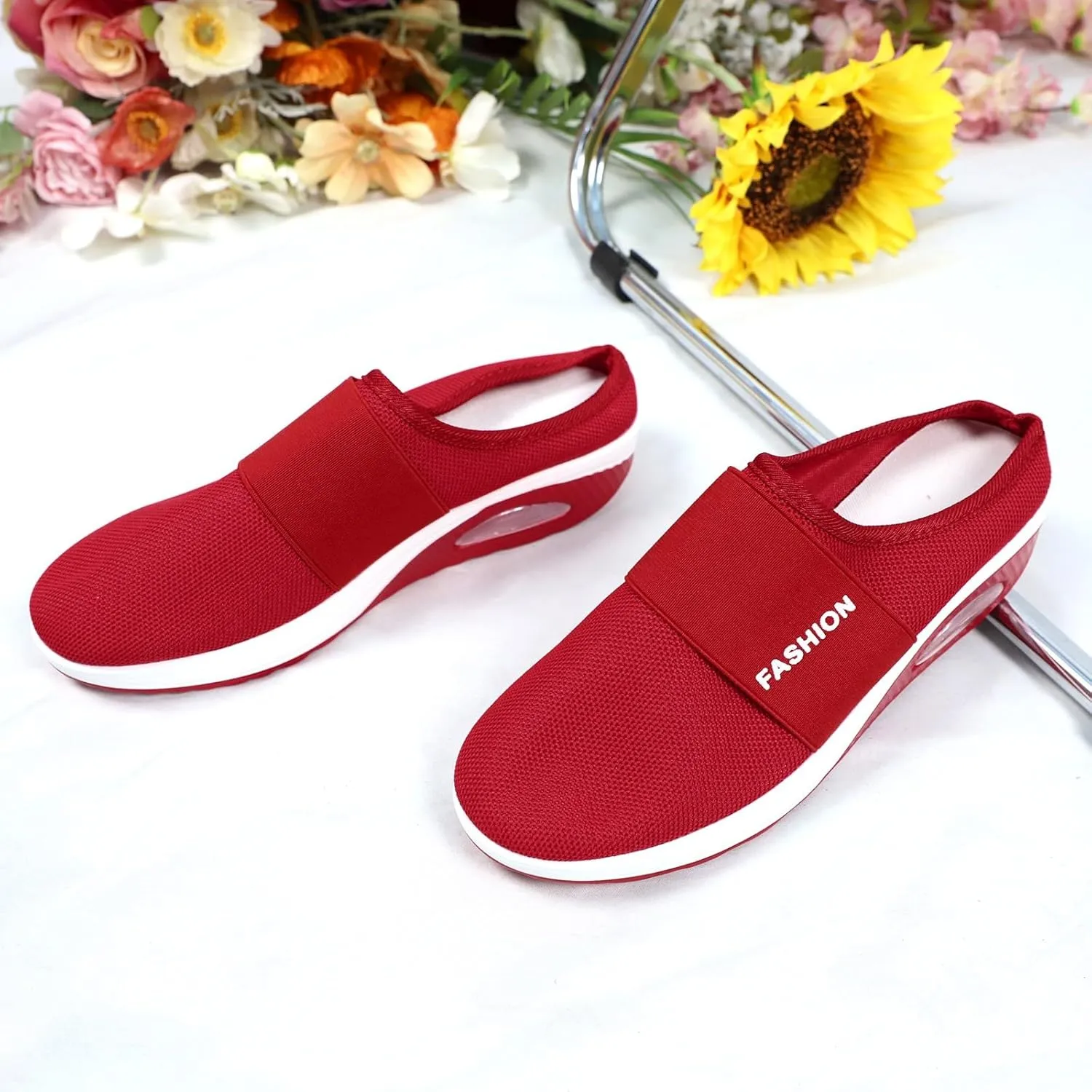 Mules for Women 2025 Backless Walking Sneakers Mens Running Shoes Walking Women Casual Shoes Dress Sneakers Platform Tennis Shoe White Loafers