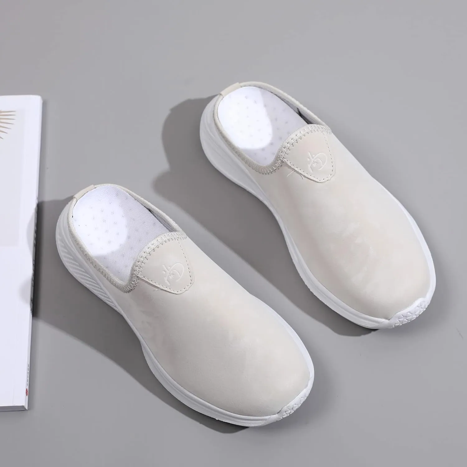 Mules for Women 2025 Summer Slip On Backless Sneakers Closed Toe Wide Width Orthopedic Walking Mesh Beach Sandals