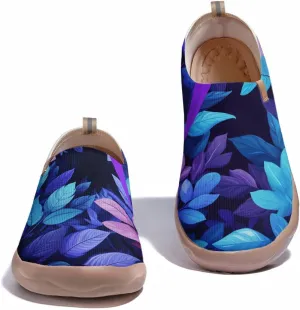 Onehorse Women's Slip-Ons Loafers Flowers Artistic Shoes Lightweight Comfortable Casual Travel Footwear