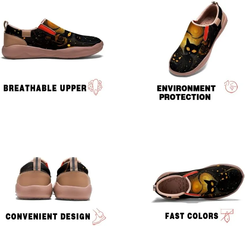 Onehorse Women's Walking Shoes Travel Slip-Ons Casual Loafers Halloween Dreamy Style Sneakers