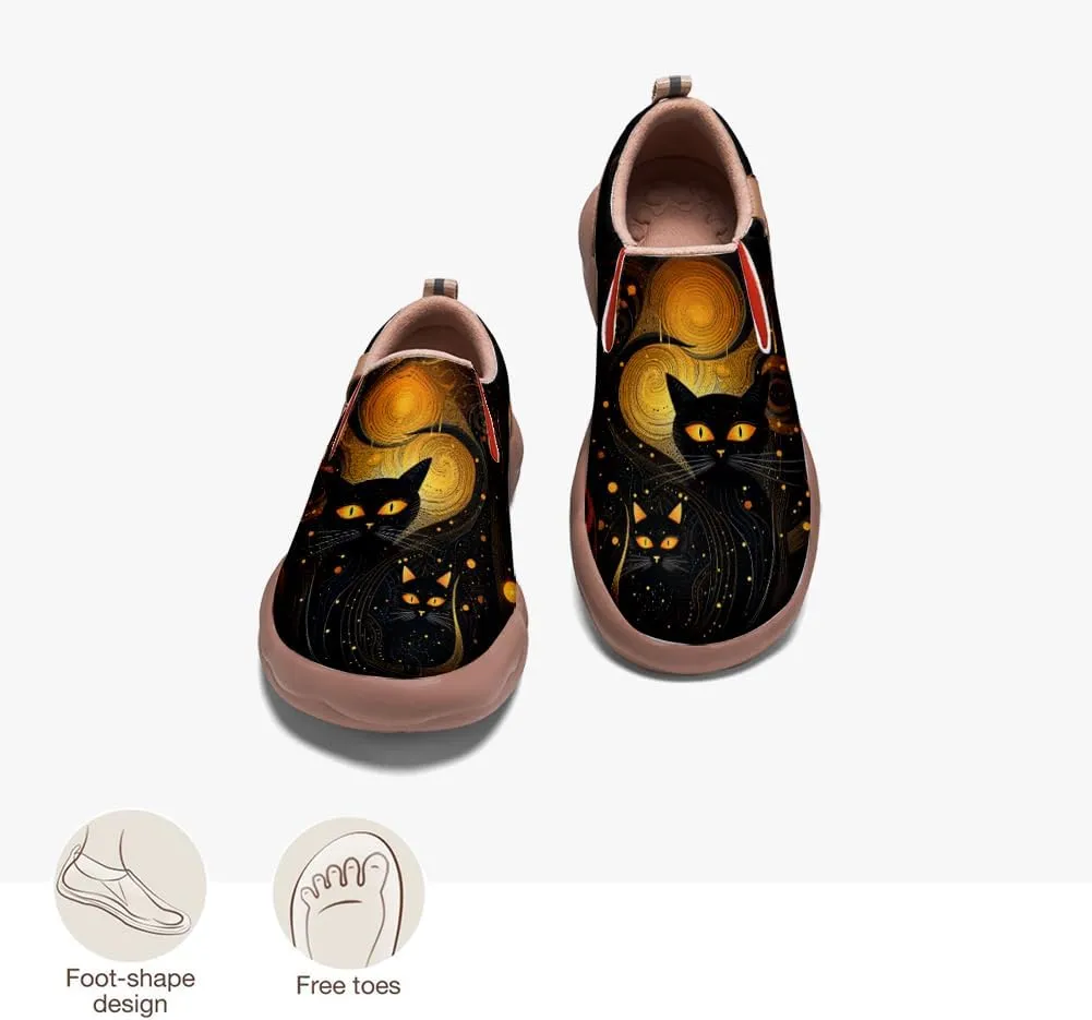 Onehorse Women's Walking Shoes Travel Slip-Ons Casual Loafers Halloween Dreamy Style Sneakers