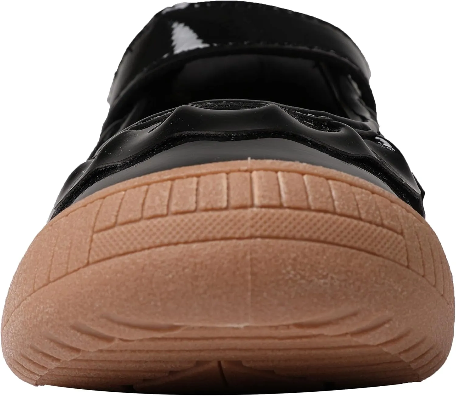 Oomphies Amina Ruffled Mary Jane Shoes for Girls  Comfy Slip On Dress Shoes with Hook & Loop Closure and Cushion Footbed