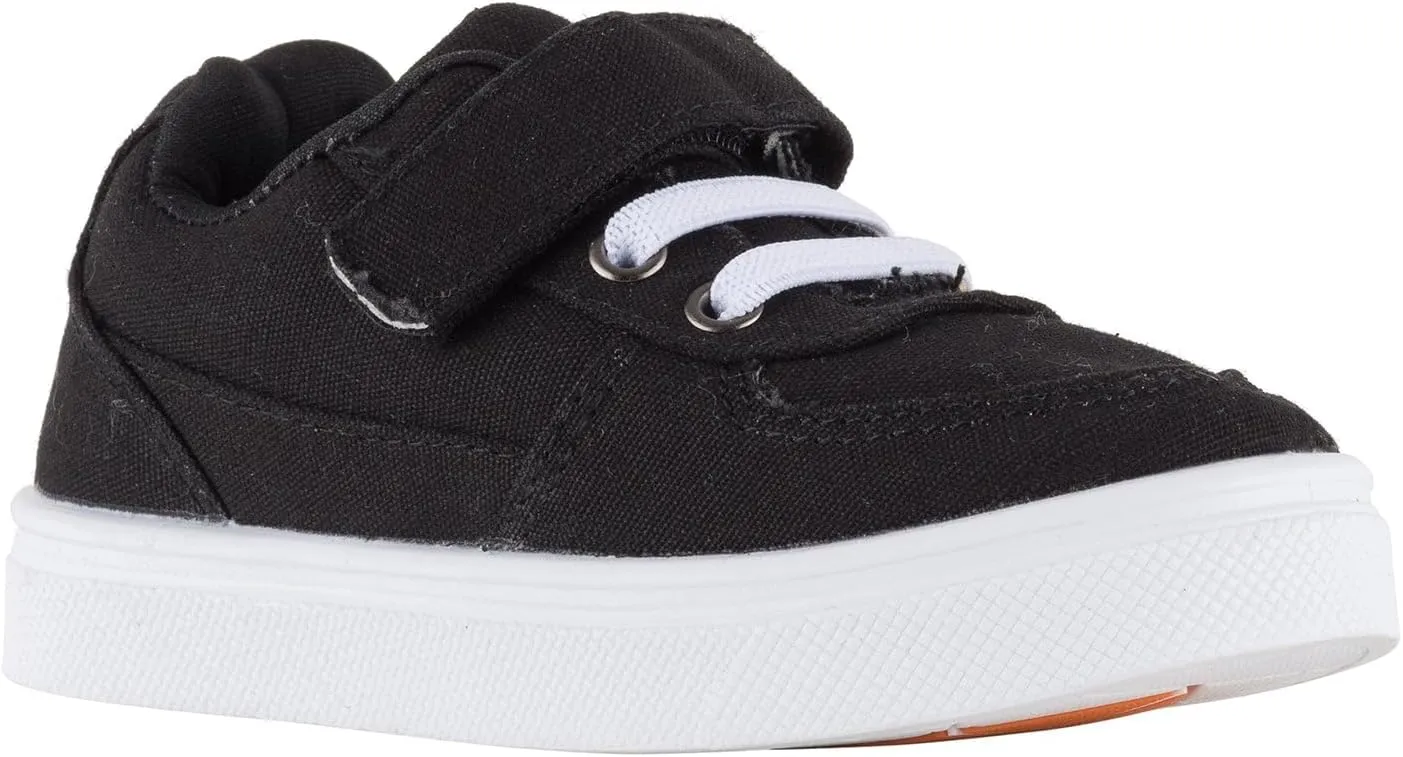 Oomphies Ethan Boys Low-Top Sneakers  Canvas Upper, Hook & Loop Closure, Cushioned Footbed & Durable Rubber Sole