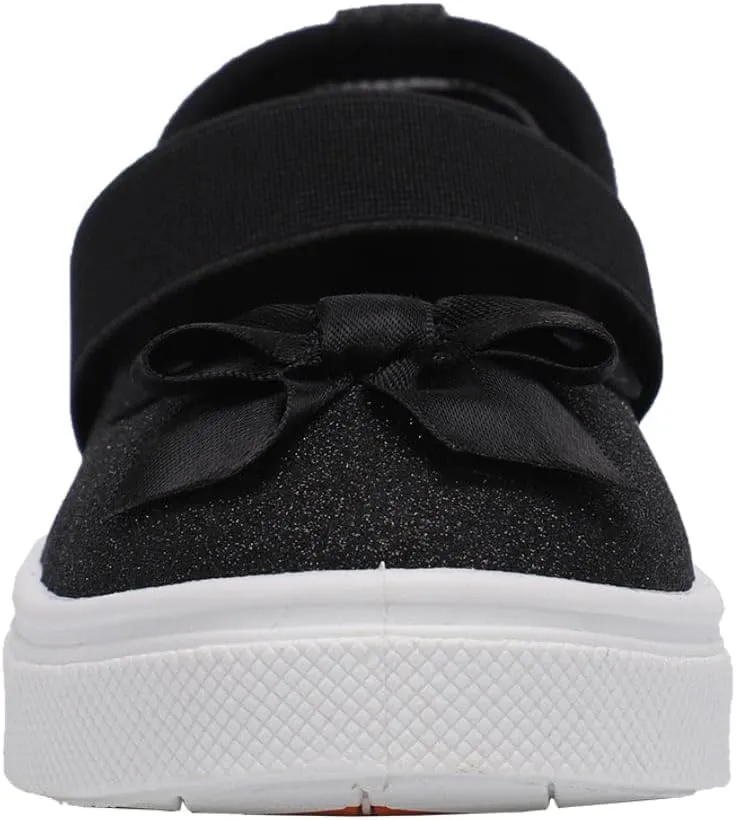 Oomphies Quinn Slip-On Mary Jane Shoes for Girls  Comfortable Elastic Strap, Cushioned Insole & Durable Rubber Sole