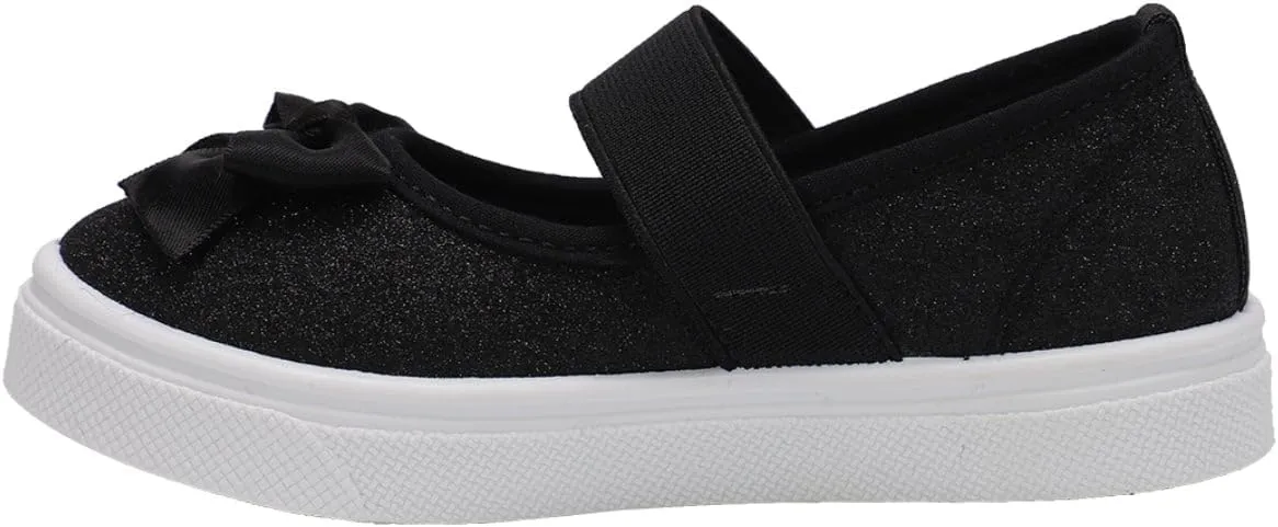 Oomphies Quinn Slip-On Mary Jane Shoes for Girls  Comfortable Elastic Strap, Cushioned Insole & Durable Rubber Sole