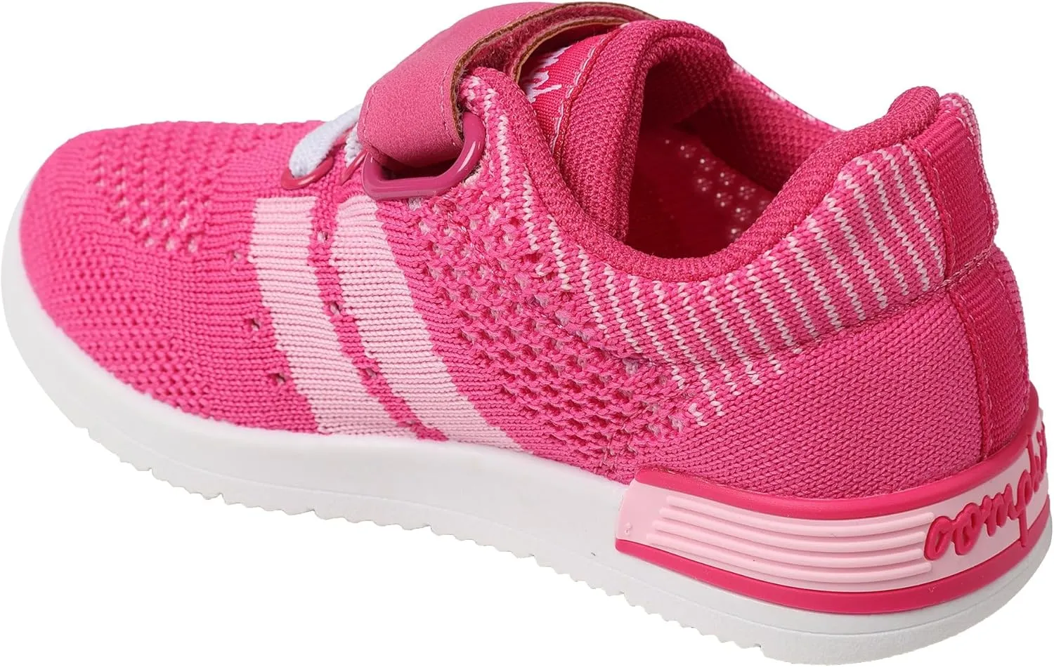 Oomphies Wynn Girls Athletic Sneakers  Breathable Knit Upper, Hook & Loop Closure, Cushioned Insole & Durable Design