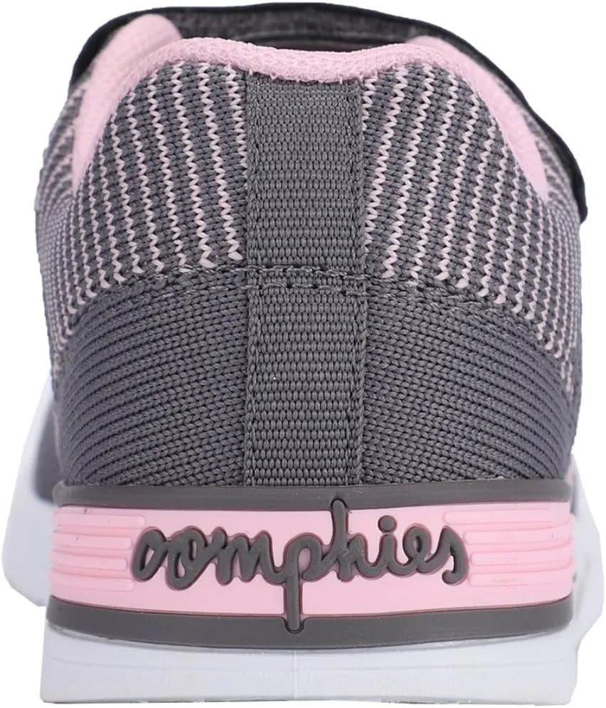 Oomphies Wynn Girls Athletic Sneakers  Breathable Knit Upper, Hook & Loop Closure, Cushioned Insole & Durable Design