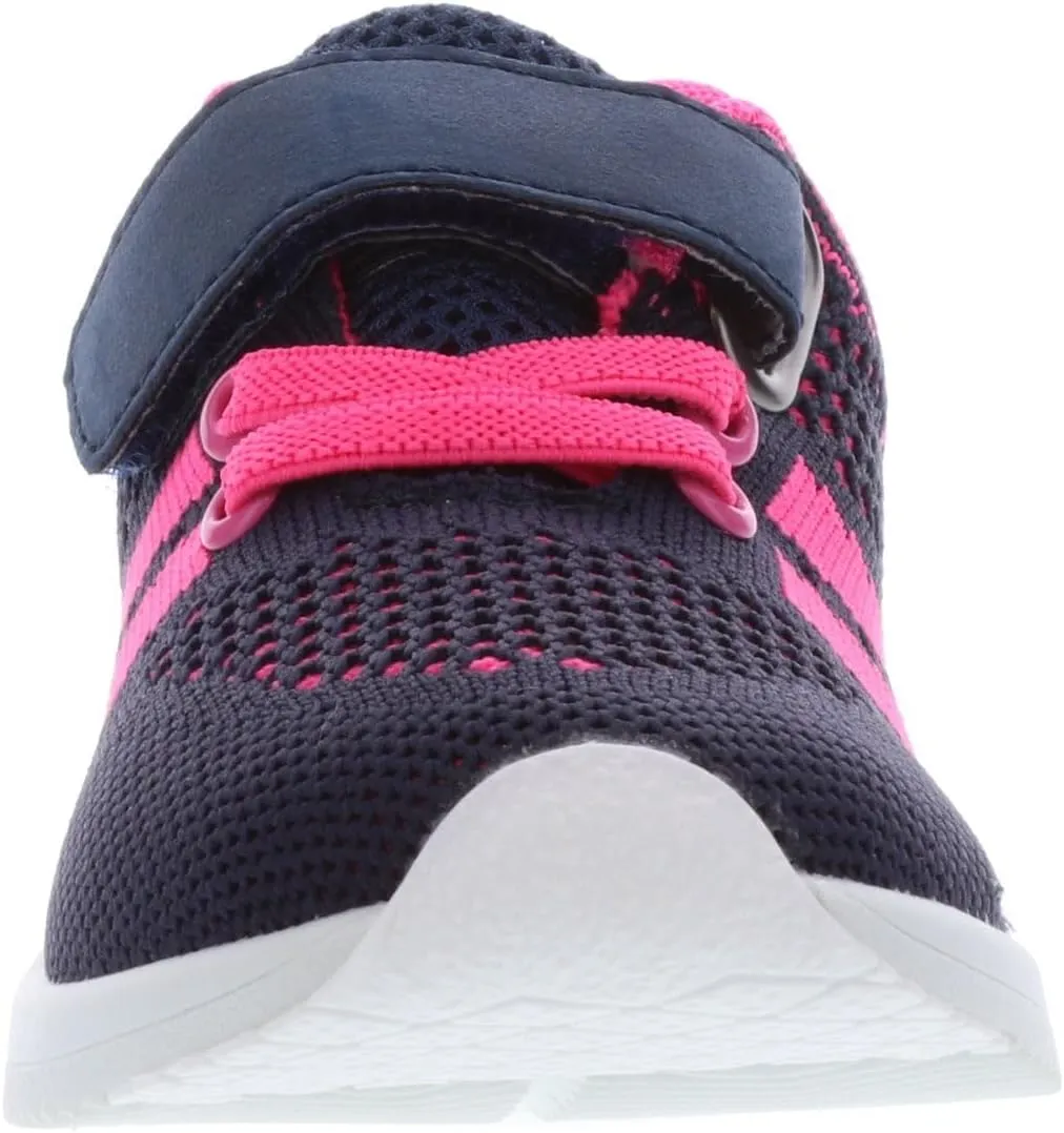 Oomphies Wynn Girls Athletic Sneakers  Breathable Knit Upper, Hook & Loop Closure, Cushioned Insole & Durable Design