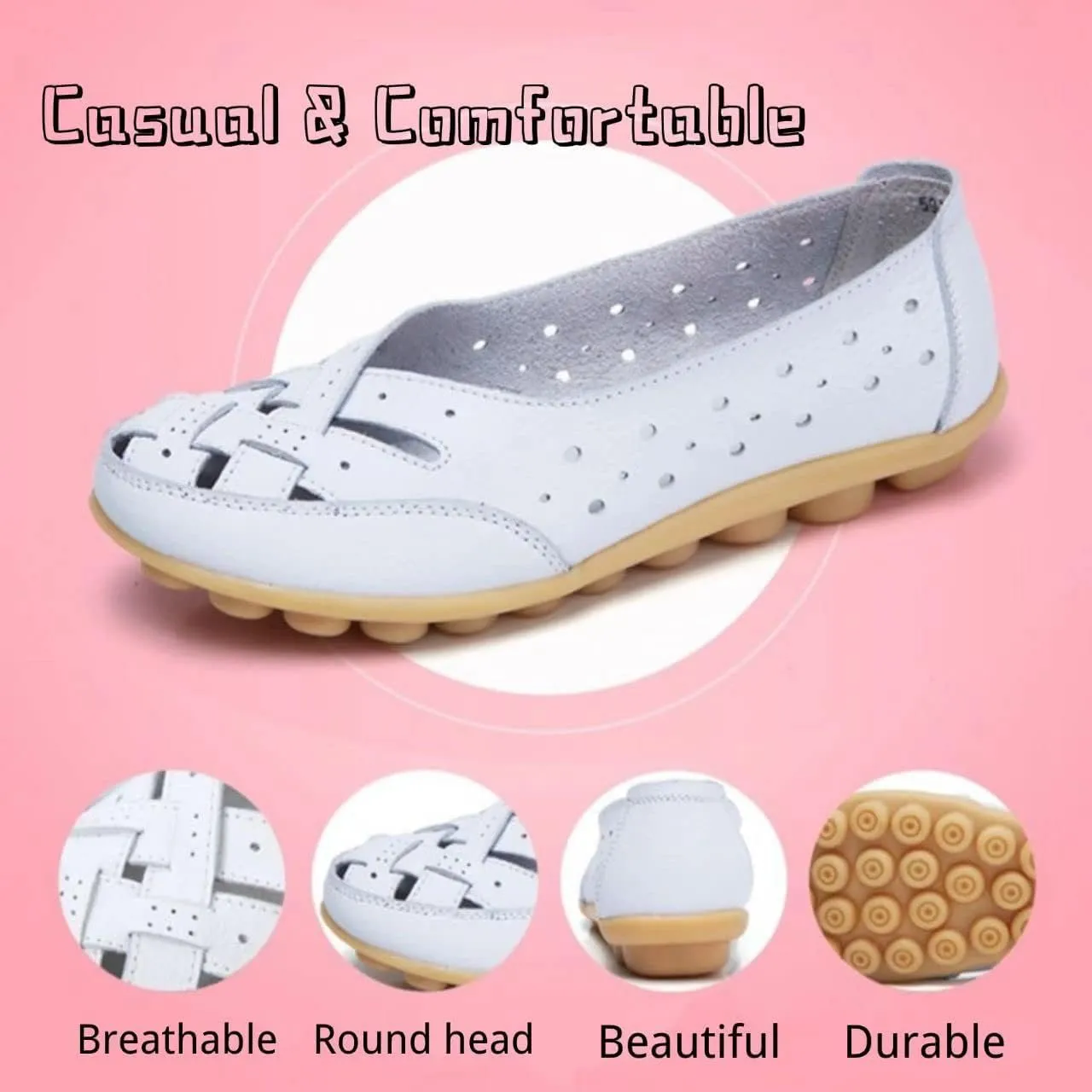 Orthopaedic Loafers in Breathable Leather,Owlkay Shoes for Women Slip Ons,Owlkay Orthopedic Shoes for Women