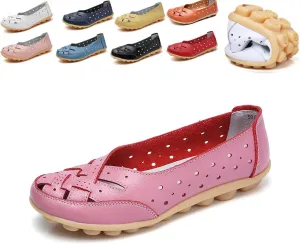 Orthopaedic Loafers in Breathable Leather,Owlkay Shoes for Women Slip Ons,Owlkay Orthopedic Shoes for Women