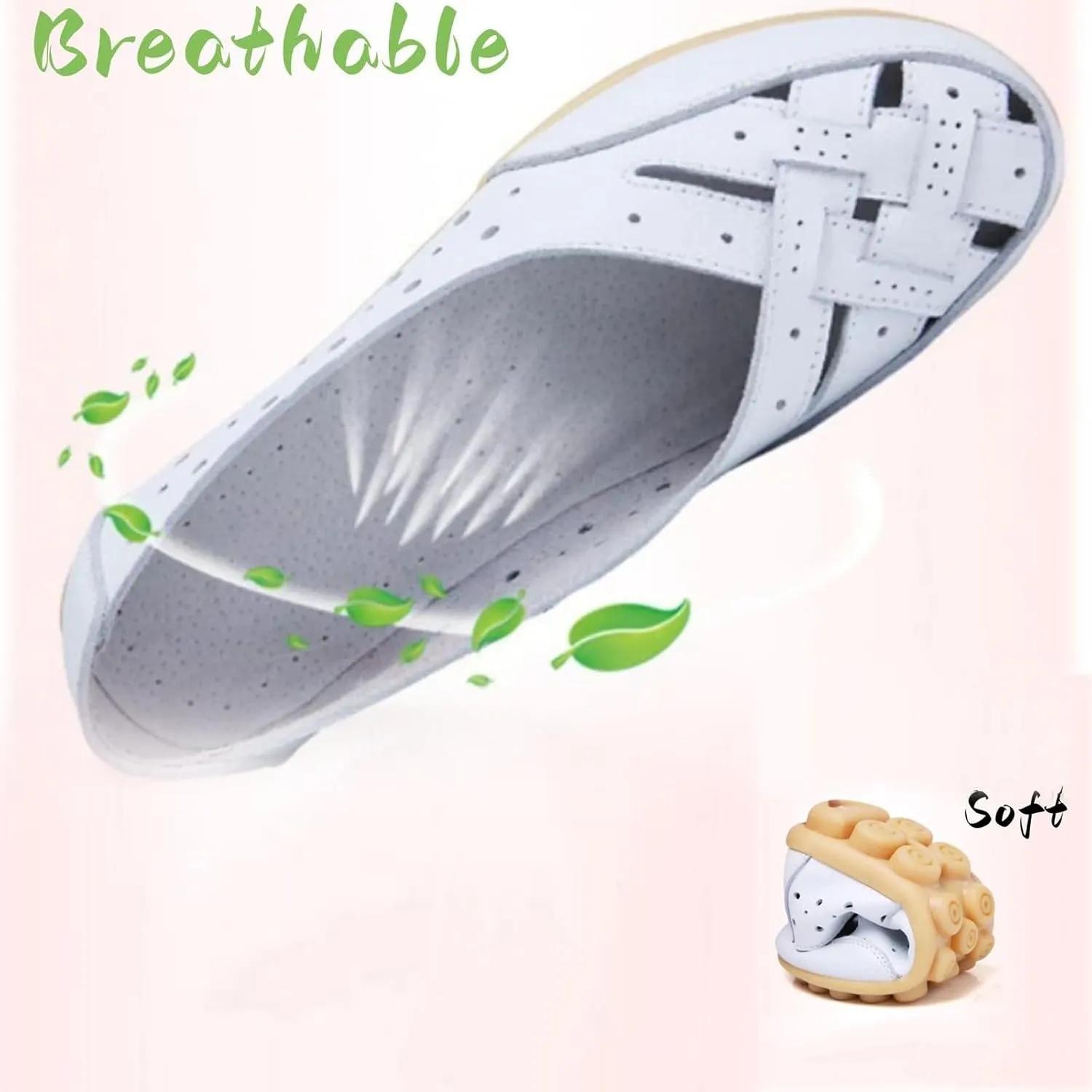 Orthopaedic Loafers in Breathable Leather,Owlkay Shoes for Women Slip Ons,Owlkay Orthopedic Shoes for Women
