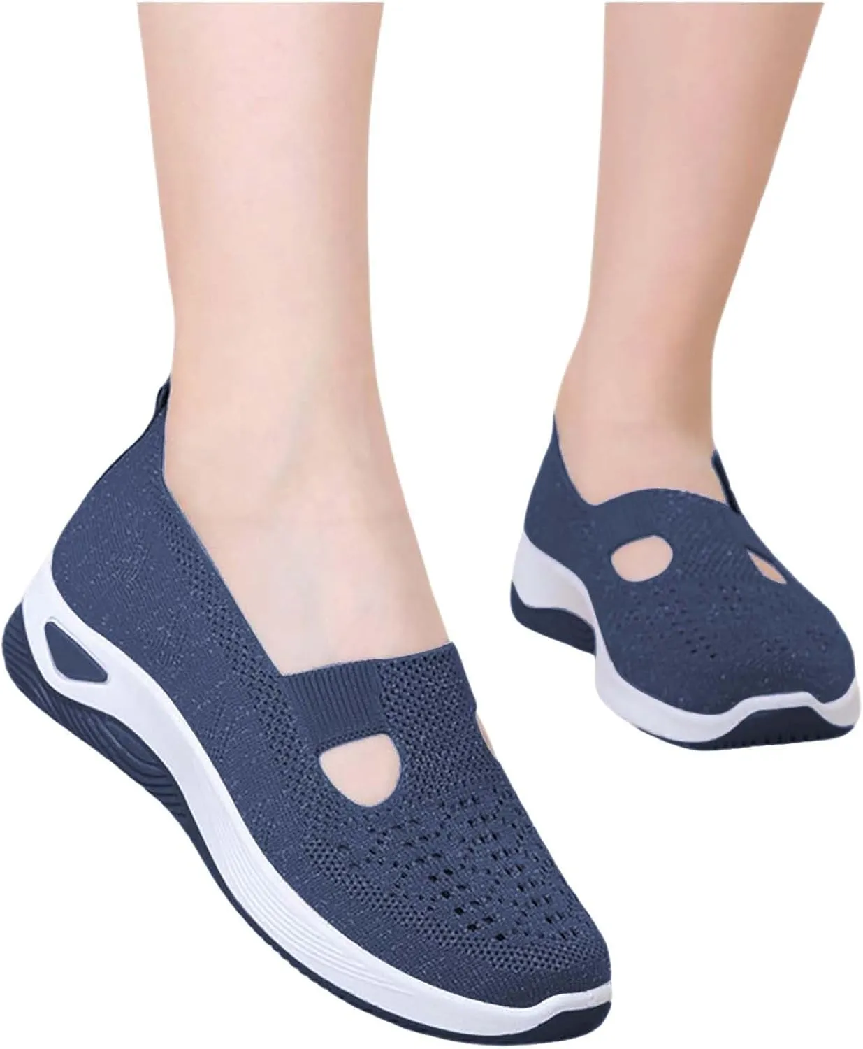 Orthopedic Shoes for Women Woven Orthopedic Tennis Shoes Men Fashion Casual Black Shoes Chunky Sneakers Platform Tennis Shoe Cross Trainer Shoe