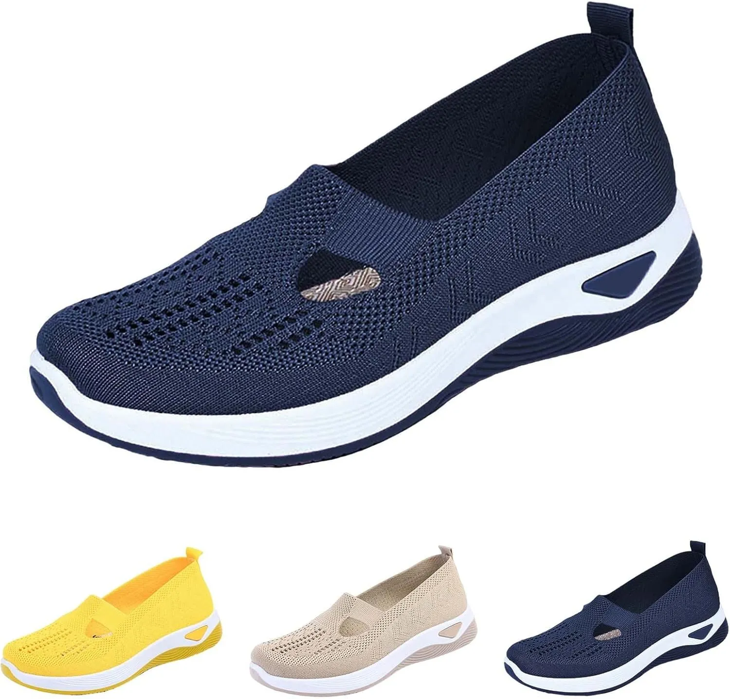 Orthopedic Shoes for Women Woven Orthopedic Tennis Shoes Men Fashion Casual Black Shoes Chunky Sneakers Platform Tennis Shoe Cross Trainer Shoe