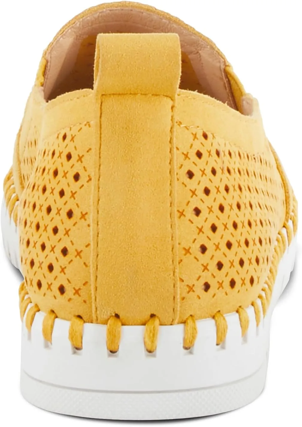 PATRIZIA Surfie Women's Slip-On Shoes – Perforated Microfiber with Leather Insole, Flexible Rubber Sole, and 1" Heel for All-Day Comfort