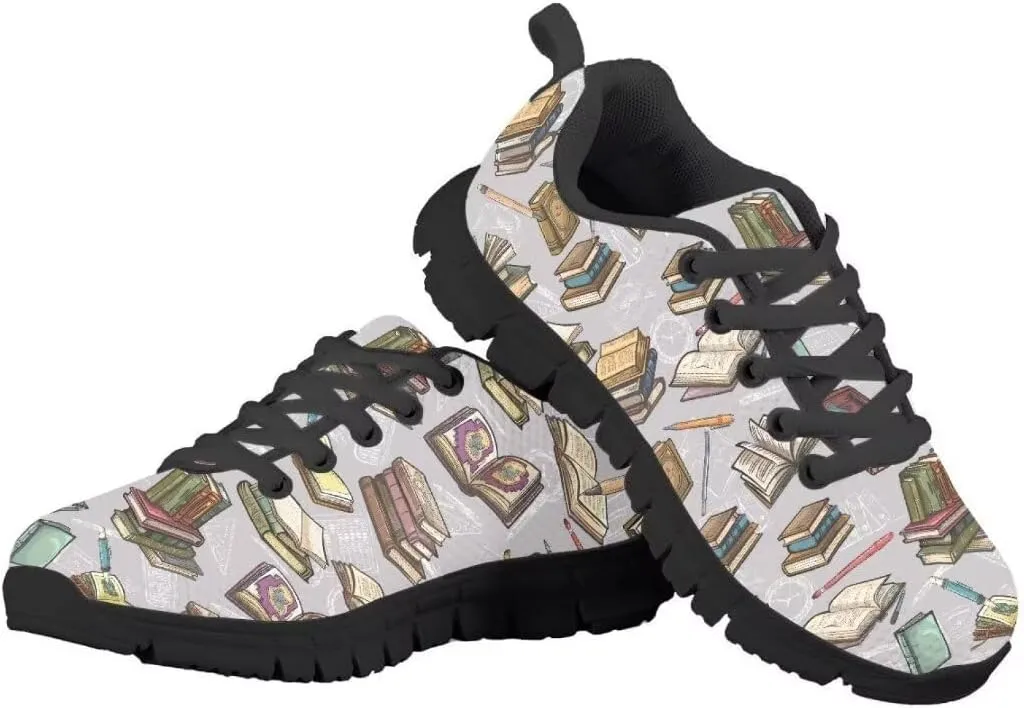 Pinupub Kids Tie Lace Sneakers for Boys Girls Non Slip Durable Running Athletic Tennis Sports Shoes