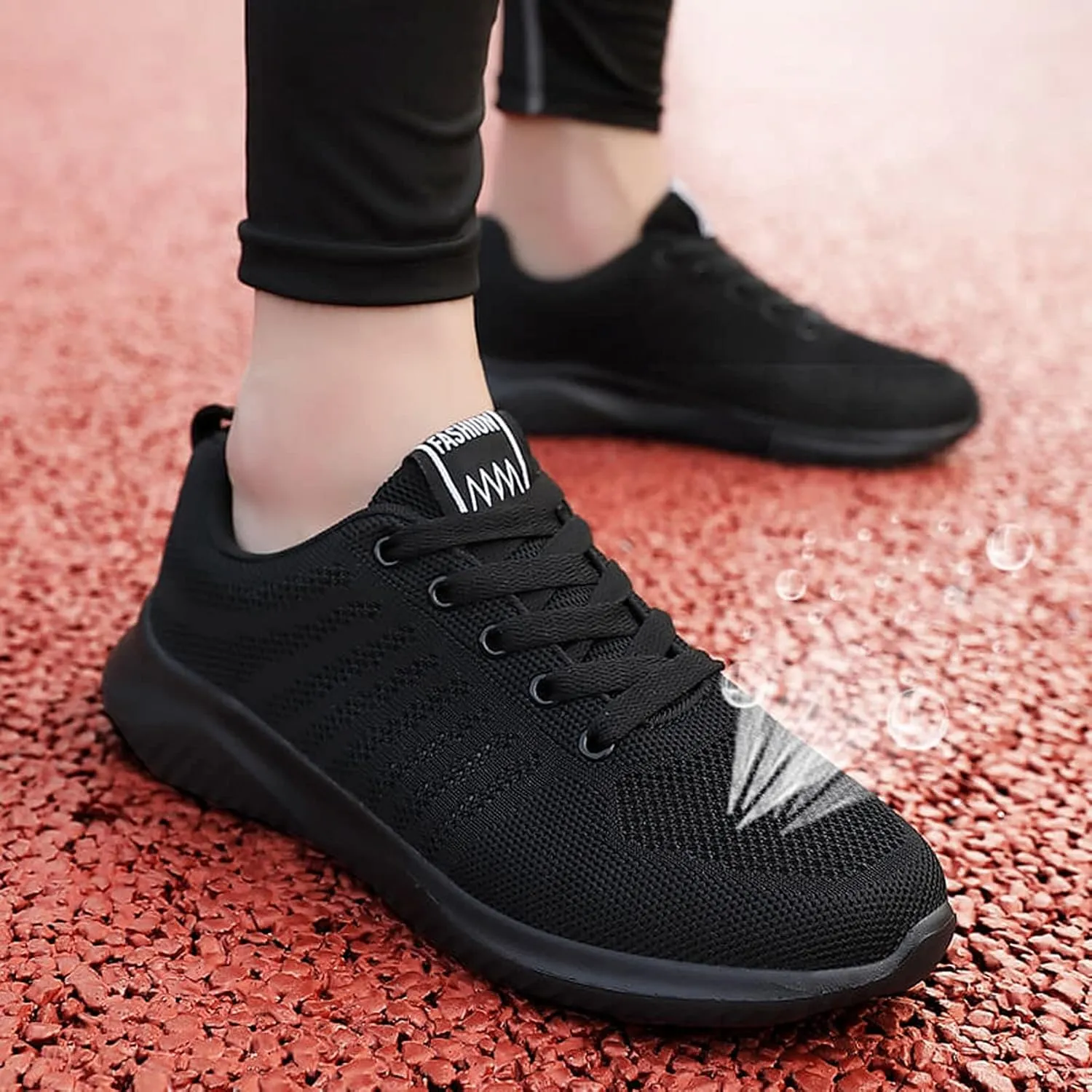 Plantar Fasciitis Shoes Women Work Dressy Womens Non Slip Work Shoes Food Service All Black All Black Platform Tennis Shoes for Women Womens High Top Sneakers Zapato Tenis Antiderrapante para Mujer