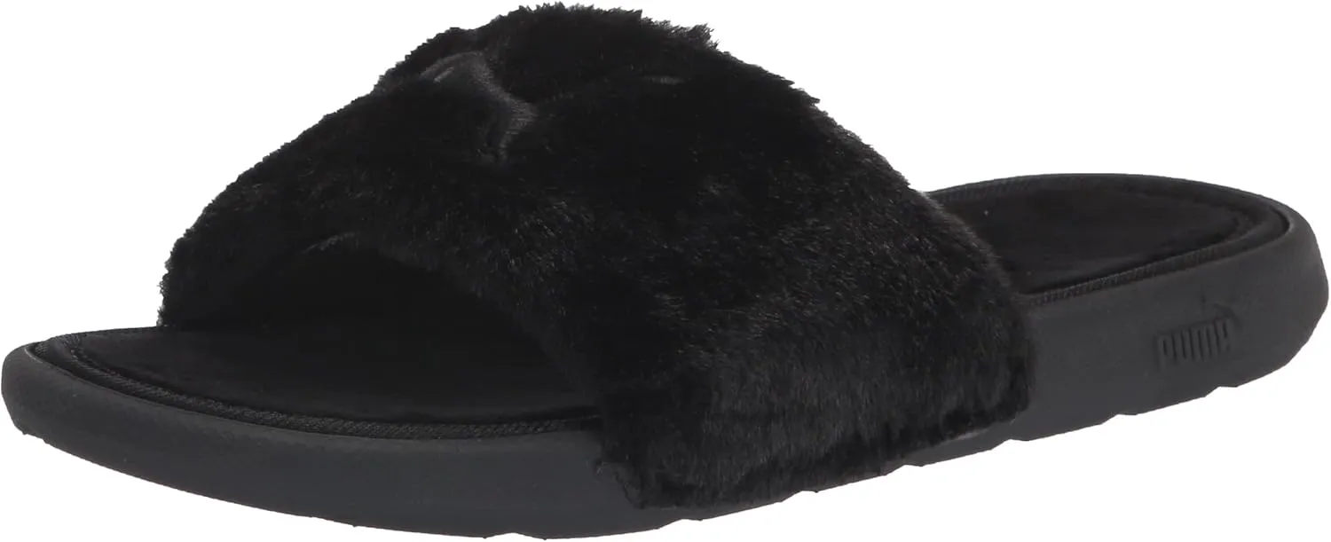 PUMA Unisex-Child Cool Cat Fluffy Slide Sandal