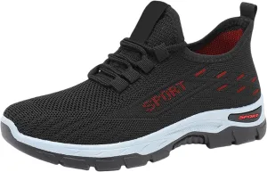 Running Shoes for Women Men Slip On Mesh Lightweight Breathable Trainers Casual Shoes Gym Tennis Athletic Mesh Sneakers Comfortable Soft Sole Workout Shoe Non Slip Sneaker