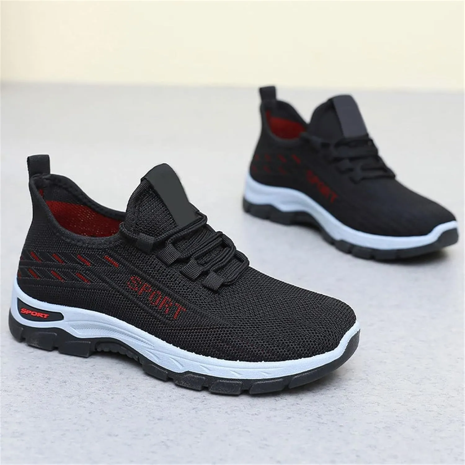 Running Shoes for Women Men Slip On Mesh Lightweight Breathable Trainers Casual Shoes Gym Tennis Athletic Mesh Sneakers Comfortable Soft Sole Workout Shoe Non Slip Sneaker