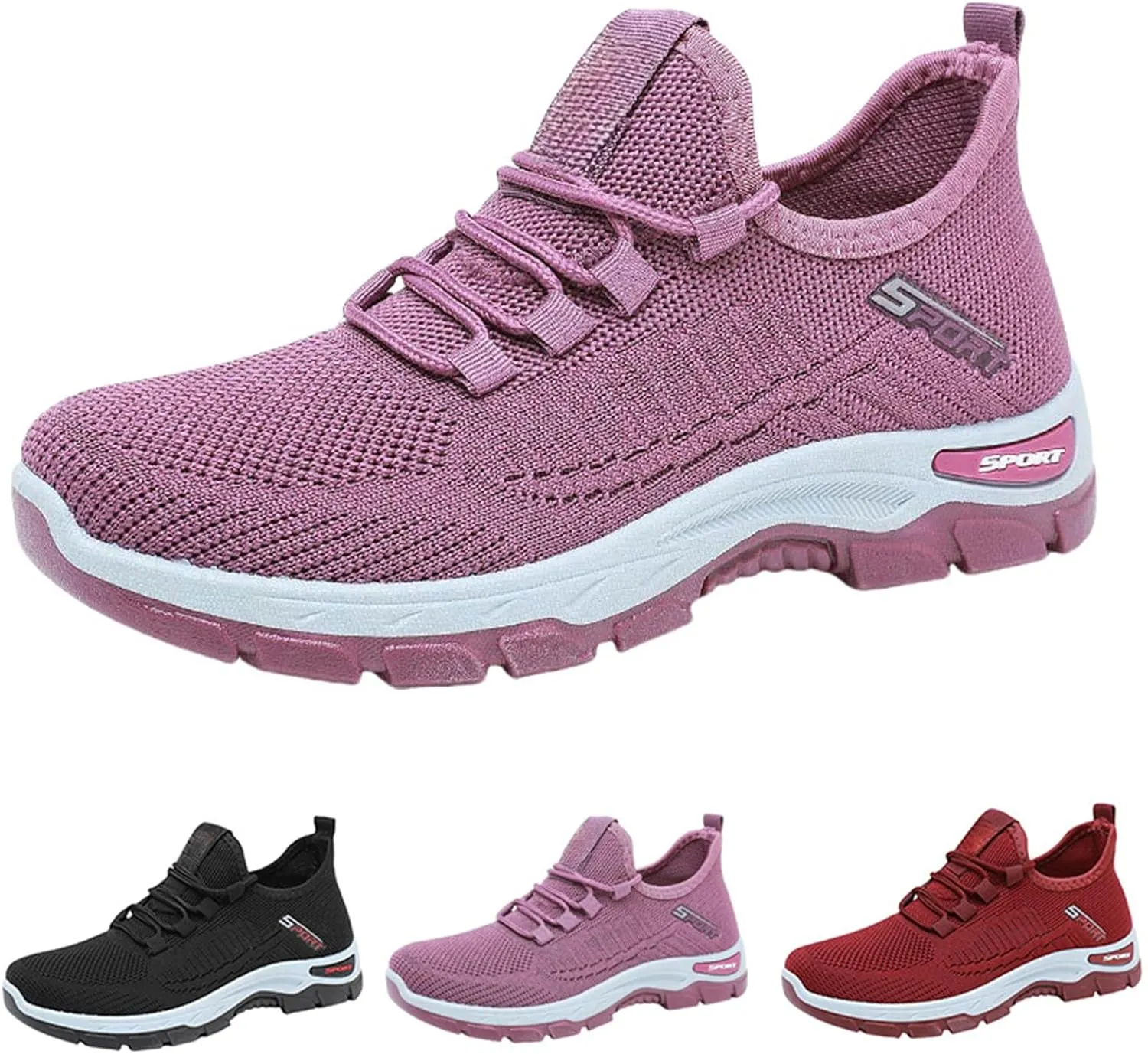 Running Shoes for Womens 2025 Ultra Lightweight Breathable Mesh Tennis Shoe Non Slip Athletic Workout Gym Sneakers