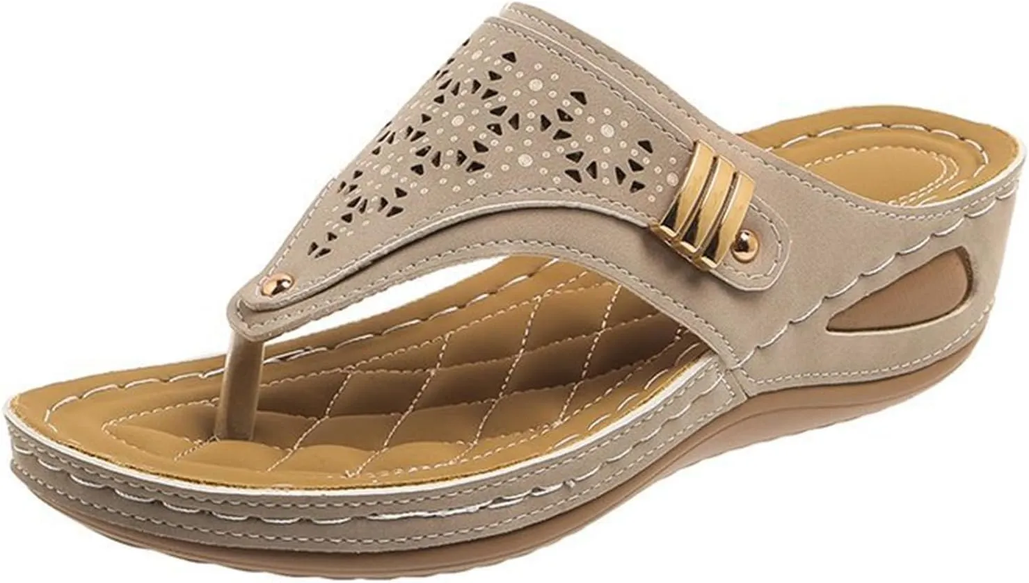 Sandals For Women Dressy Summer,Womens Rhinestone Flat Sandals Crystal Flip Flops Jeweled Beach Sandals Boho Shoes