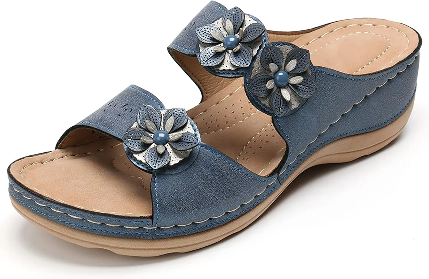Sandals Women Fashion, Summer Bow Tie Flip Flops Flat Platform Sandals Casual Breathable Open Toe Sandals