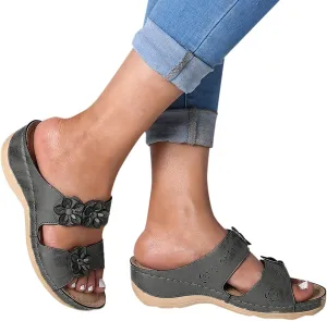 Sandals Women Fashion, Summer Bow Tie Flip Flops Flat Platform Sandals Casual Breathable Open Toe Sandals