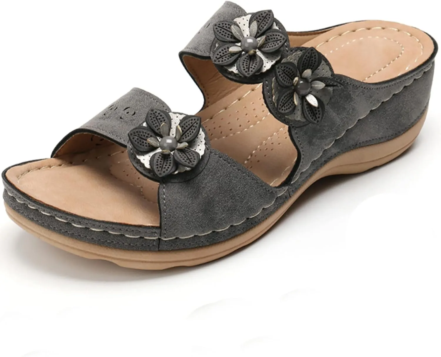 Sandals Women Fashion, Summer Bow Tie Flip Flops Flat Platform Sandals Casual Breathable Open Toe Sandals