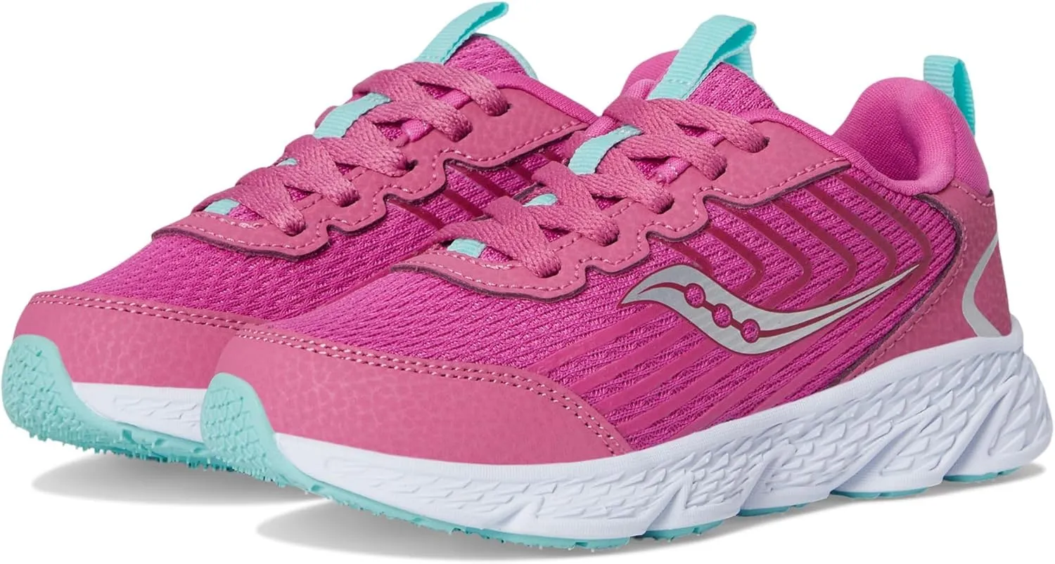 Saucony Wind 3.0 (Little Big Kid) Sneaker, Pink, 5.5 US Unisex