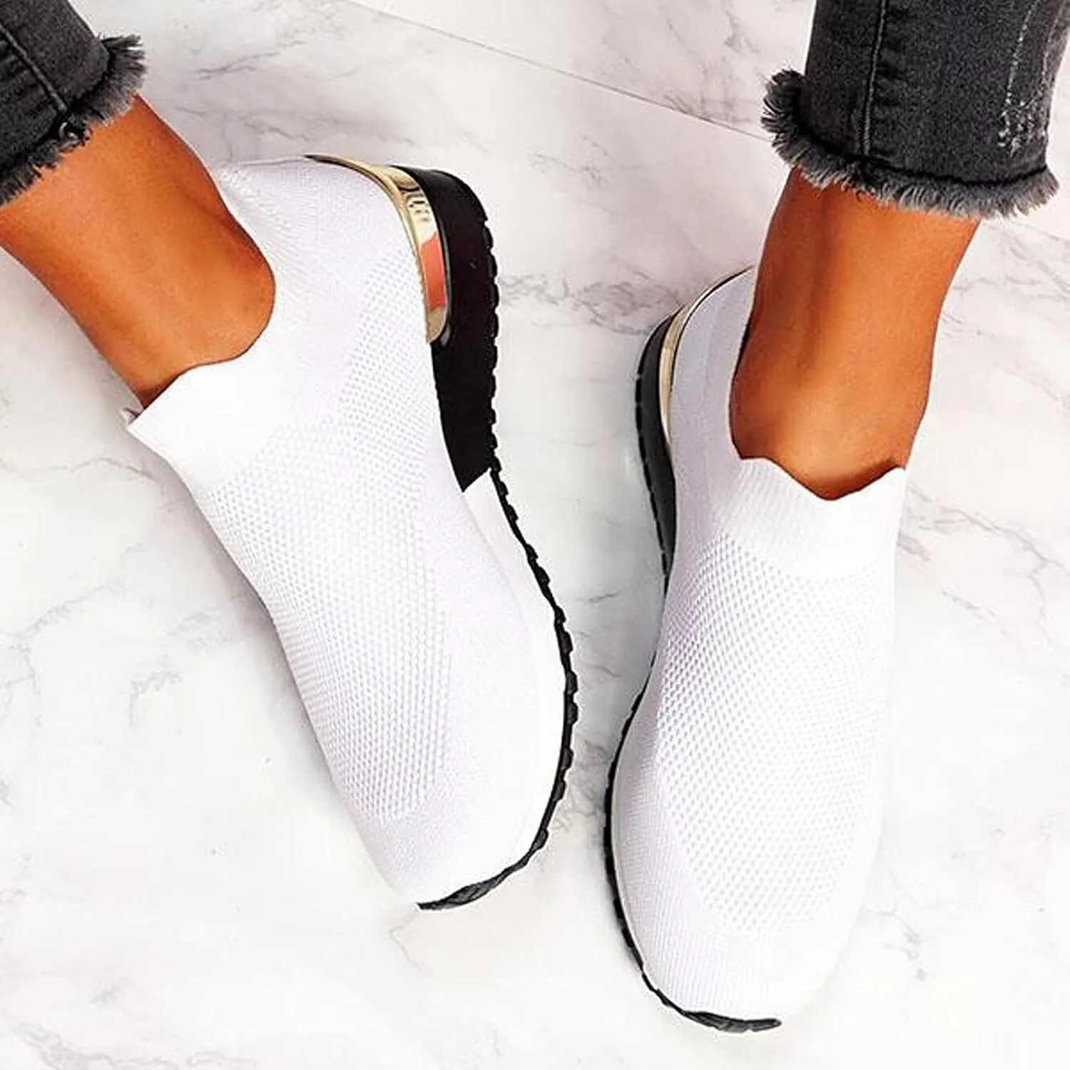 SBGMoSJ Bowling Shoes Women 8.5 Wide Black Slip On Tennis Shoes Nurse Shoes for Women Black Running Shoes for Women Black Walking Shoes for Plantar Fasciitis Women Size 11
