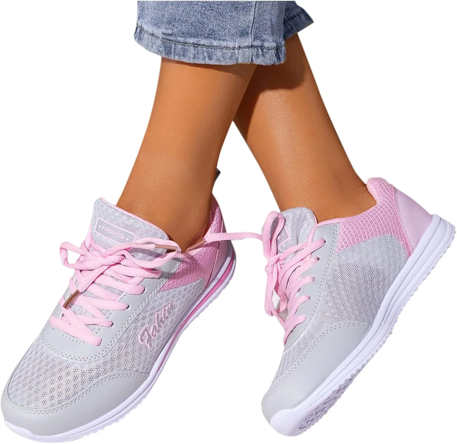 SBGMoSJ Chunky Sneakers for Women Trendy Zapato Antiderrapante para Mujer Casual Shoes for Women 2023 Trendy White Sneakers Slip Ons for Women Platform Zapatos para Embarazadas Comodos