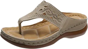 SBGMoSJ Orthopedic Shoes for Women Womens Orthopedic Flip Flops Wide Womens Summer Shoes White Women's Dress Sandals Walking Shoes Women Memory Foam Womens Wide Sandals