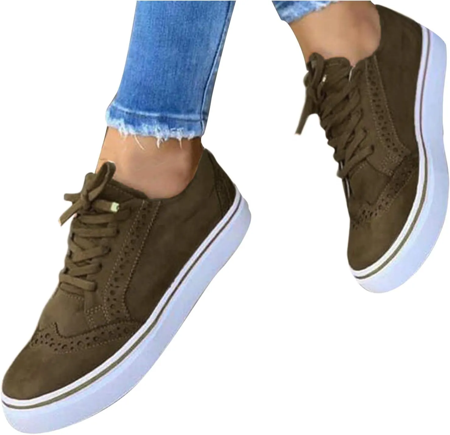 SBGMoSJ Plantar Fasciitis Shoes Women Work Dress Comfy Shoes for Women Slip On Black Shoes Women Slip On Wedges Womens Sneakers Size 11 Walking Zapatos Ortopedicos para Mujer Blancos