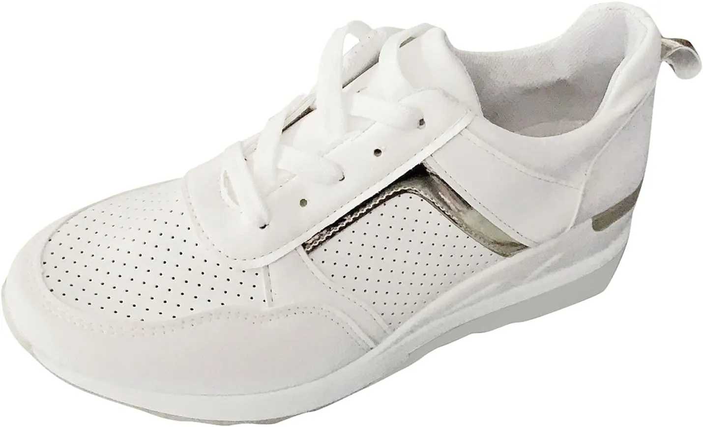 SBGMoSJ Walking Sneakers for Women 2023 with High Arch Slip On Sneakers for Women Size 10.5 Womens Athletic Shoes Size 11 Wide Platform Sneakers for Women Wide Zapatos Negros para Mujer Altos