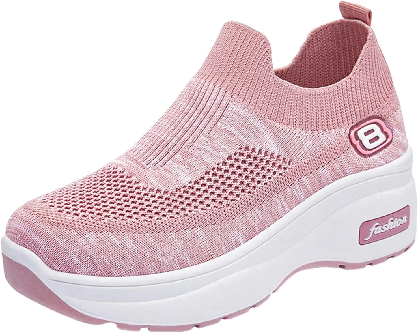 SBGMoSJ Womens Fashion Sneakers 2023 Women Slip On Sneakers Comfortable Nurse Walking Shoes Womens Black Athletic Shoes 9.5 Tennis Shoes Womens Zapatos Deportivos Negros Con Blanco para Mujer