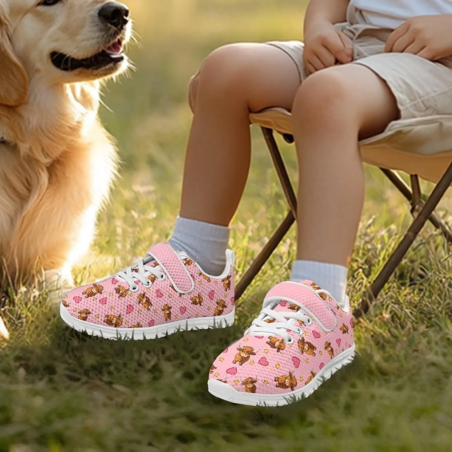 Shoes for Little Girls Road Running Shoes Lightweight Outdoor Walking Shoes Mesh Tennis Sneakers