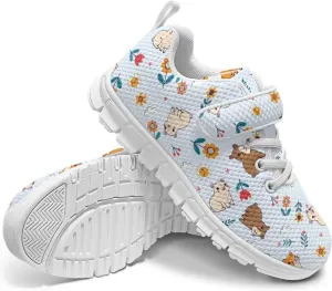 Shoes for Little Girls Road Running Shoes Lightweight Outdoor Walking Shoes Mesh Tennis Sneakers