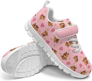 Shoes for Little Girls Road Running Shoes Lightweight Outdoor Walking Shoes Mesh Tennis Sneakers