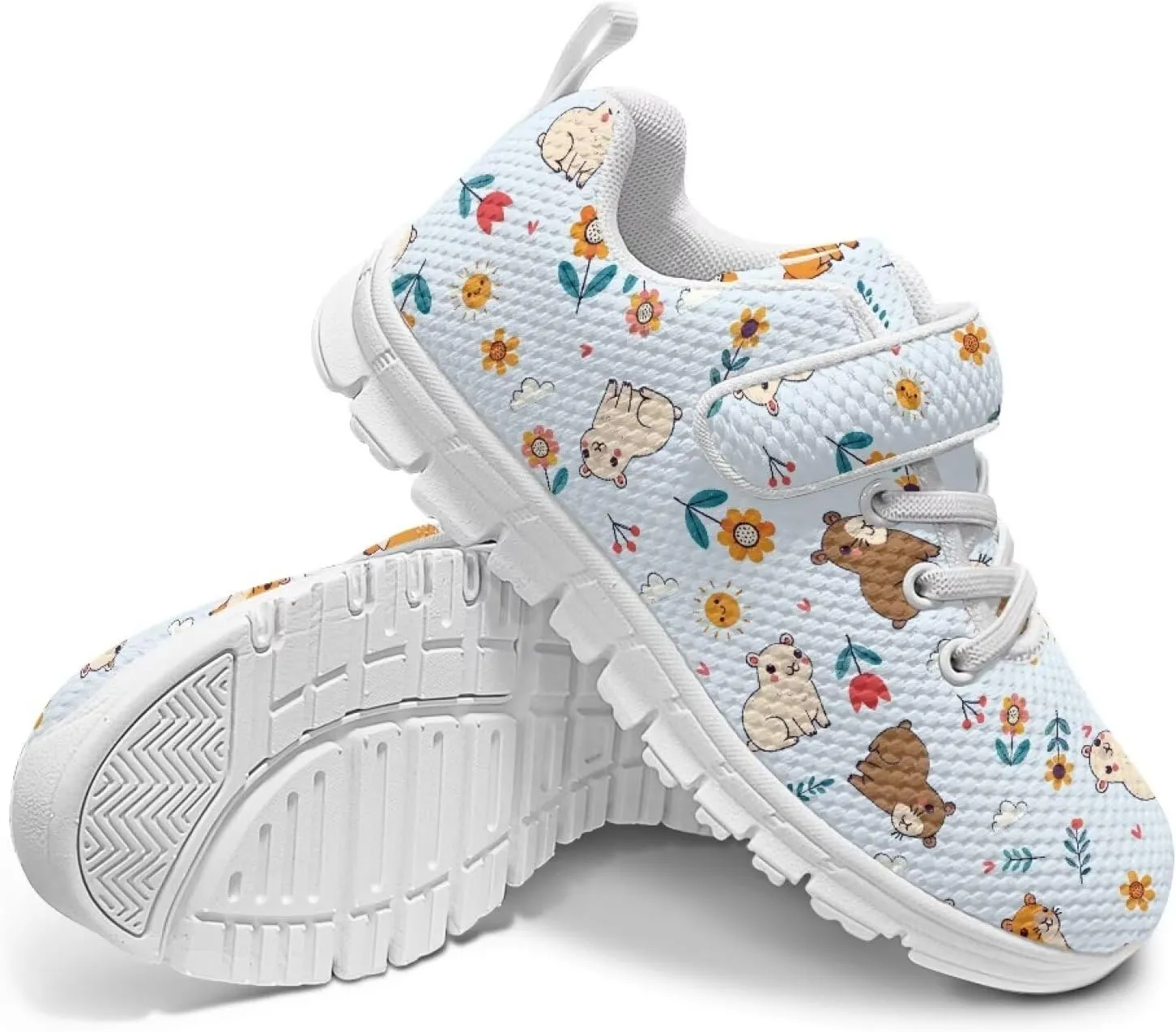Shoes for Little Girls Road Running Shoes Lightweight Outdoor Walking Shoes Mesh Tennis Sneakers