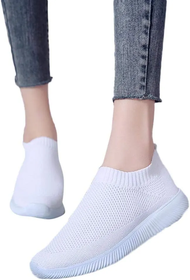 Slip On Shoes Women Lightweight Business Casual Shoes Women's Fashion Sneakers Women's Walking Arch Support Non Slip Work Tennis Shoe Loafers Casual Slip On