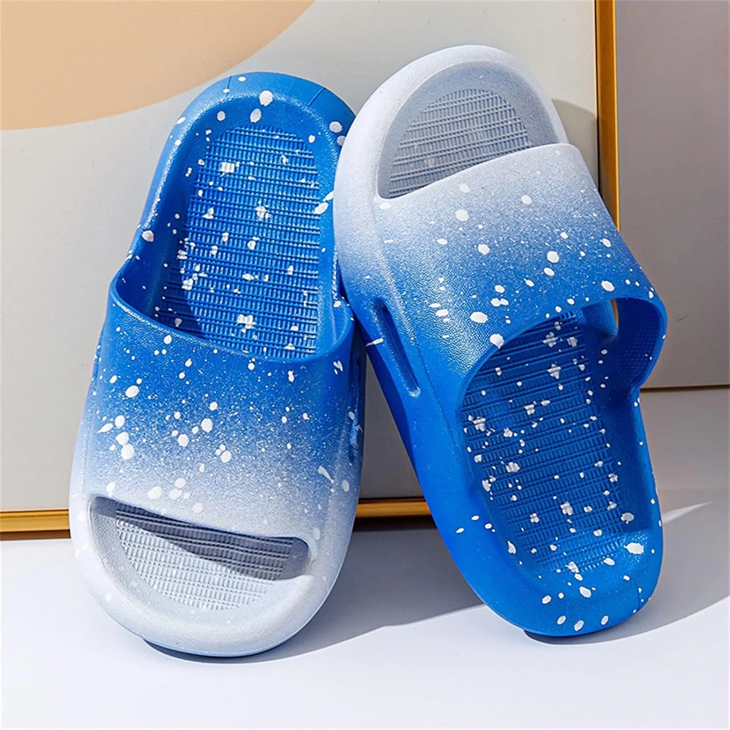 Slip on Slide Sandals Toddler Baby Girl Slippers Open Toe Shoe Head Slippers Girl Home Shoes Baby Soft Soled Sandals Women Simple Princess Shoes Unisex